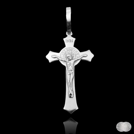 Pingente Crucifixo Grande Prata 925