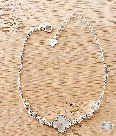 Pulseira Cravejada Mod06 Prata 925 - 19cm