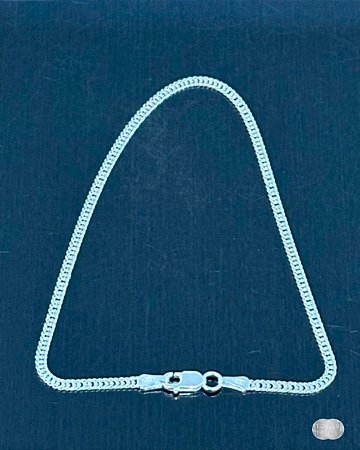 Pulseira Grumet Dupla Prata 925 - 2mm