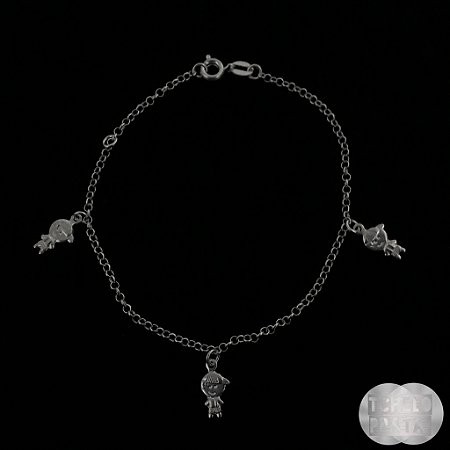 Pulseira Meninos 2 Prata 925 - 19cm
