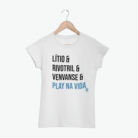 Camiseta Play na Vida Branca FEMININA