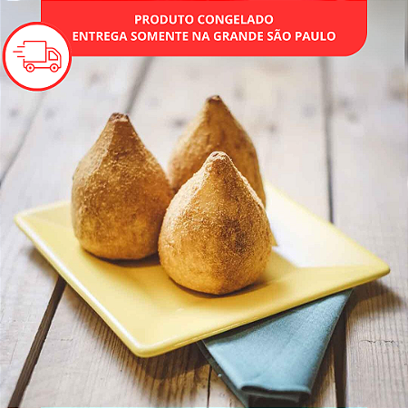 Coxinha Fit de Frango Caixa com 15 coxinhas em 05 embalagens com 03 unidades cada - 105g por porção com 03 unidades
