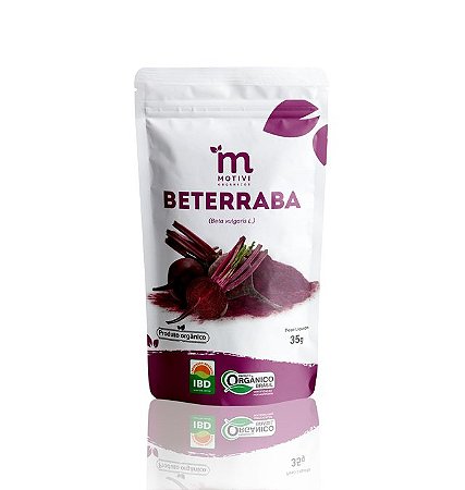 Beterraba desidratada Orgânico em pó 35g MOTIVI