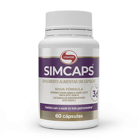 Probiótico SimCaps Vitafor- 60 cápsulas