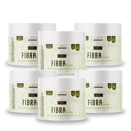 FIBRA Acácia pura FIBREGUM™ MENU COM SAÚDE- 6 potes 200g cada