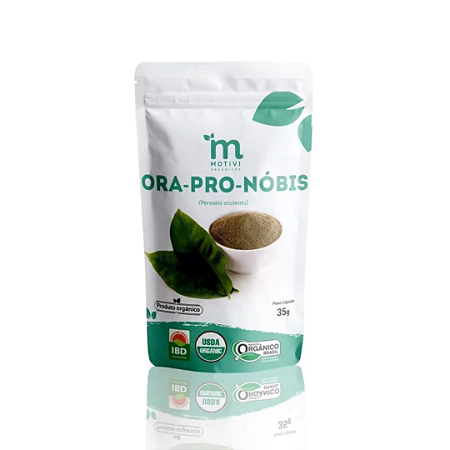 ORA PRO NÓBIS desidratado em pó Orgânico em pó 35g MOTIVI