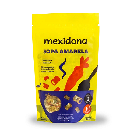 Sopa Amarela 130g- rende 03 porções 250ml