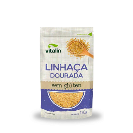 Linhaça dourada grãos 120g  VITALIN - SEM GLÚTEN