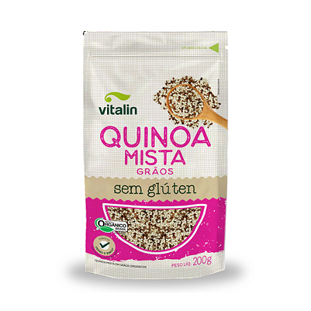 Quinoa mista grãos 200g  Orgânica - VITALIN SEM GLÚTEN