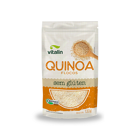 Quinoa Flocos Orgânica 120g - VITALIN  SEM GLÚTEN