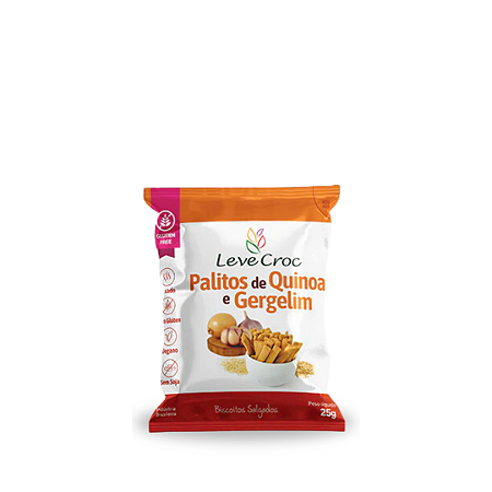Palitos de Quinoa e Gergelim  25g - Leve e Croc