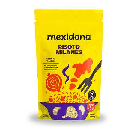 Risoto Milanês - 01 sachê 180g - rende 03 porções de 275g