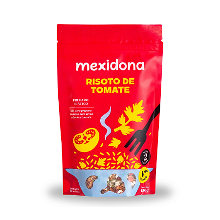 Risoto Tomate - 01 sachê 180g - rende 03 porções de 275g