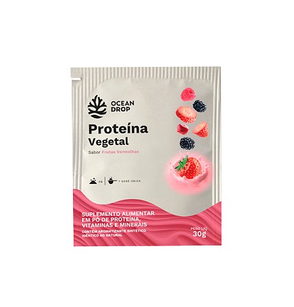 Proteína vegetal Frutas Vermelhas OCEAN DROP- 01 sachê 30g