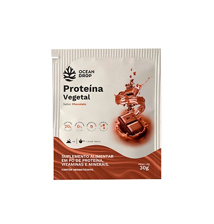 Proteína Vegetal Chocolate OCEAN DROP- 01 sachê 30g