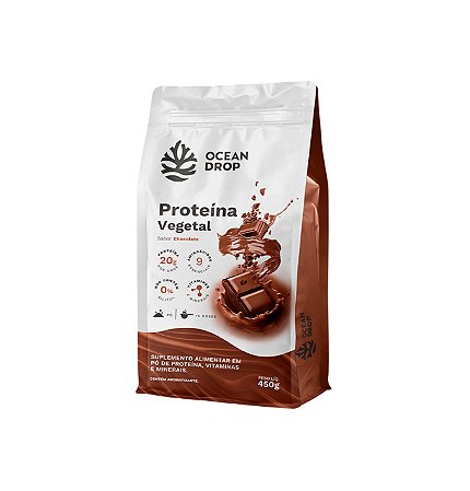 Proteína Vegetal Chocolate OCEAN DROP - 01 sachê 450g