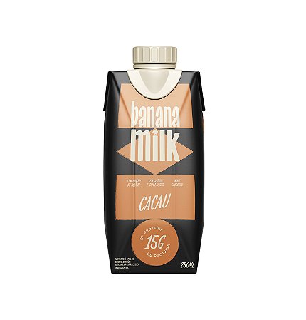 Banana Milk sabor Cacau - 15g Proteína Vegetal