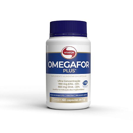 Ômegafor Plus Vitafor com 60 Cápsulas - Menu com Saúde - Alimentos, Bebidas  e Suplementos