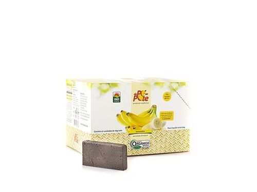 Bananinha orgânica sem açúcar - Do Pé ao pote 28g   Kit com 12 unidades
