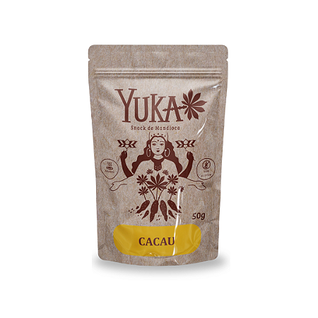 Snack de Mandioca Yuka Sabor Cacau 100% Natural 50g