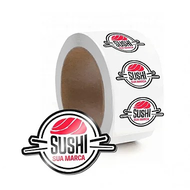 Rótulos e Adesivos Vinil - Bobinas 1000 Unidades   Cód 7484
