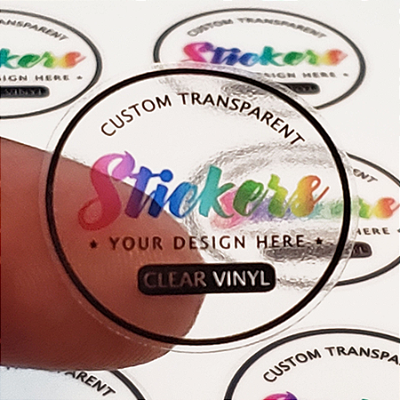 Adesivos Etiquetas Vinil Transparente com Recorte (5xA3) - Cod 7513