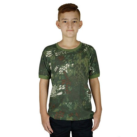 Camiseta Infantil Soldier Kids Camuflada Mandrake Bélica