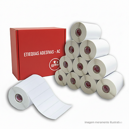 Etiqueta 100x36x1 - Retangular - Bopp - Branca