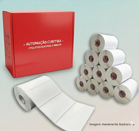 Etiqueta 100x60x1 - Retangular - Couché - Branca