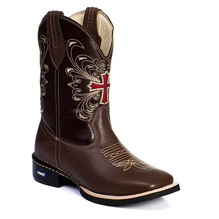 Bota Texana Em Couro Floter Cor Café 703
