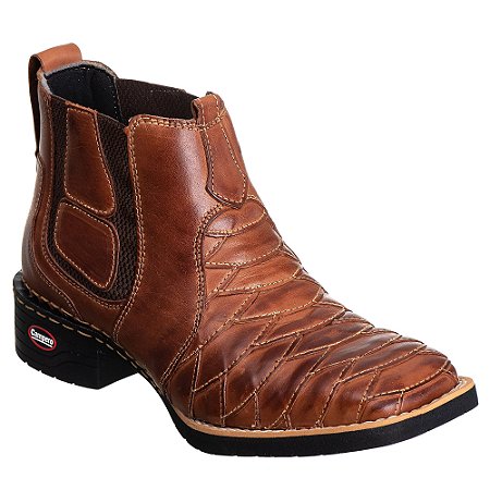 Bota escamada hotsell masculina bico quadrado