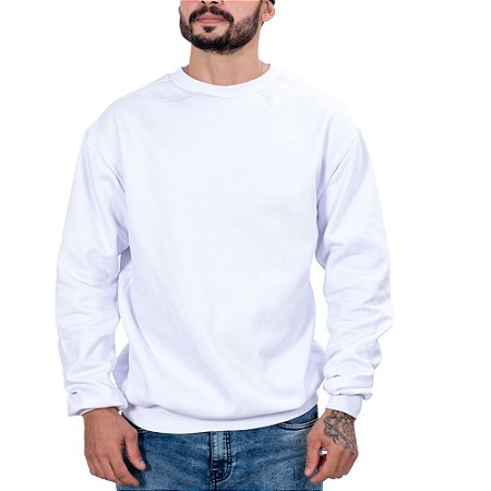 Blusa Moletom Branco sem bolso Enfermeiro/Medico