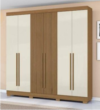 Guarda Roupa Casal 6 Portas- ref 0230 Atacama off white