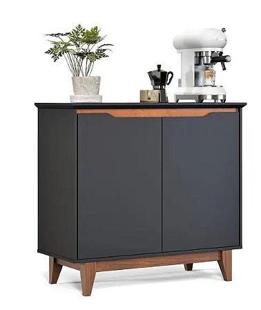 BUFFET 2 PORTAS FLOW PRETO