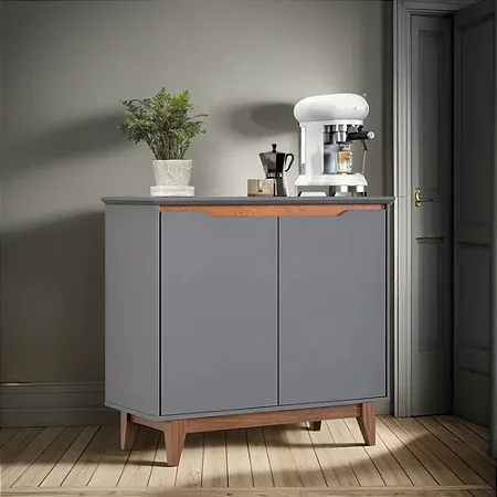 BUFFET 2 PORTAS FLOW CINZA