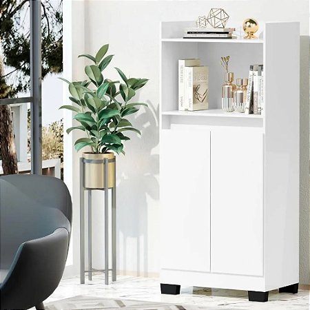 BALCÃO JET 2PTS PARA MICROONDAS BRANCO/PRETO FLEX