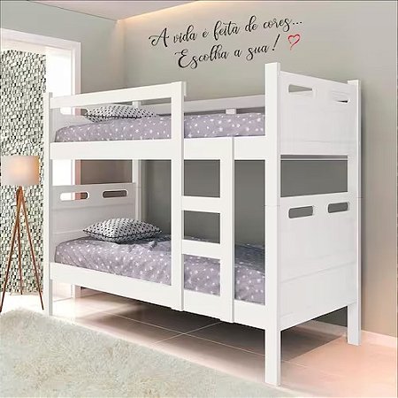 BELICHE JASPE 100% MDF BRANCO