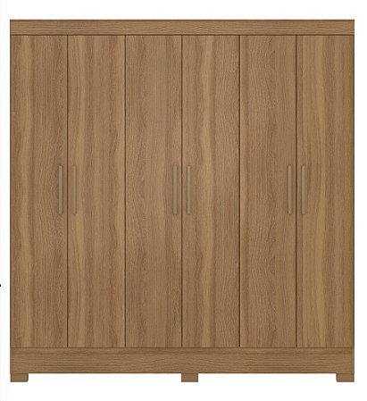 Guarda Roupa 6 portas PRÁTICO AMENDOA