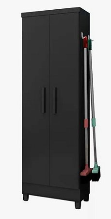 Armário Multiuso 2 portas LAVANDERIA 879 PRETO
