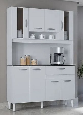 KIT COZINHA CORAL 8 portas BRANCO