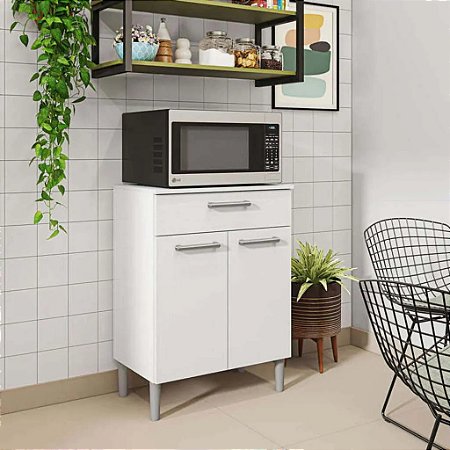 BALCAO DIAMANTE 02 Portas 01 Gaveta BRANCO
