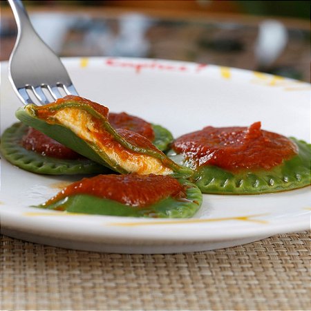 Sorrentine (verde) Búfala e Manjericão 500g
