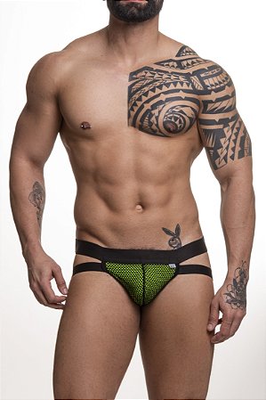 JOCK ARRASTAO PRETO COM FORRO VERDE