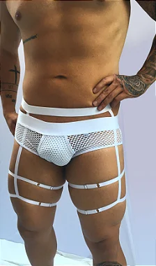 CUECA SEX COM LIGA MASCULINA SUPLEX COM ARRASTÃO