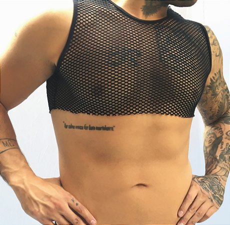 CROPPED ARRASTÃO PRETO