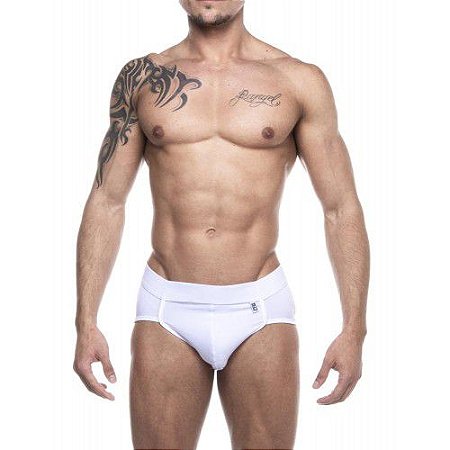 Cueca Jockstrap Premium Suplex Branco