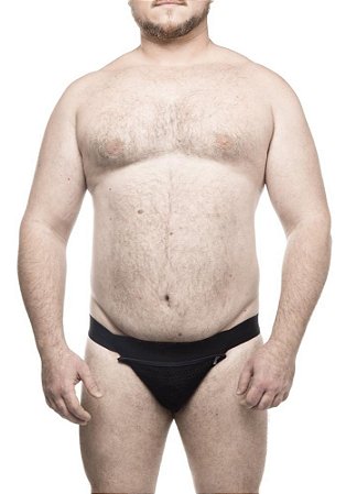 Cueca Jockstrap Anel de Silicone Plus Size