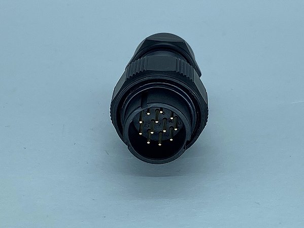 Conector 12 pinos macho tocha
