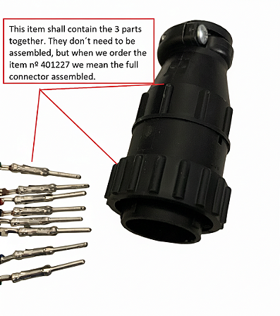 Parte frontal Plug CNC macho tocha 14 pinos