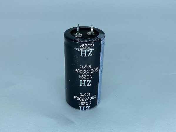 Capacitor eletrolitico 3300uF x 200V - 30mm * 60mm
